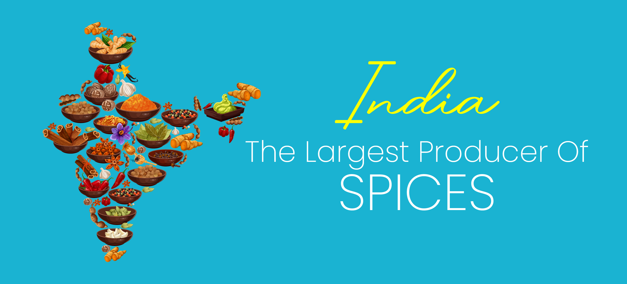 India: Largest producer of spices